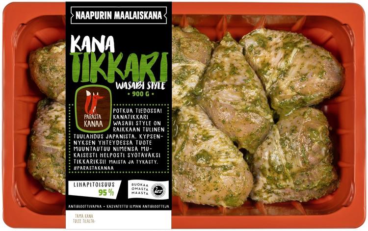 Naapurin Maalaiskanan kanatikkari, wasabi style 900g