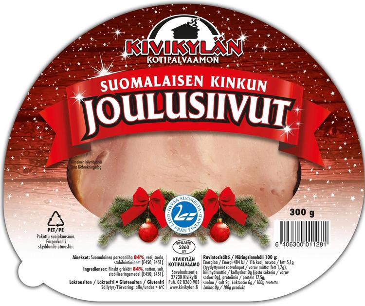 Kivikylän Joulukinkkusiivut 300 g