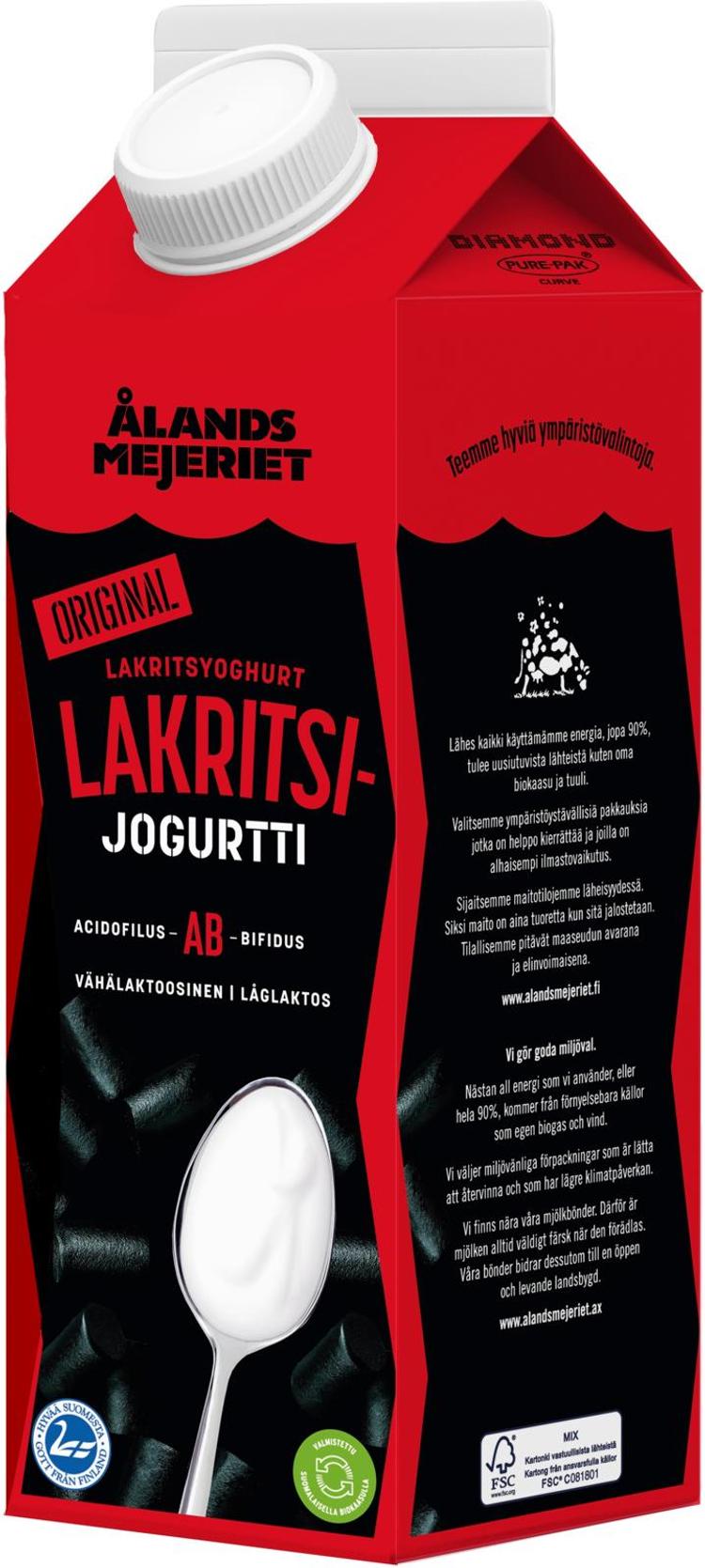 Ålandsmejeriet 1kg lakritsijogurtti