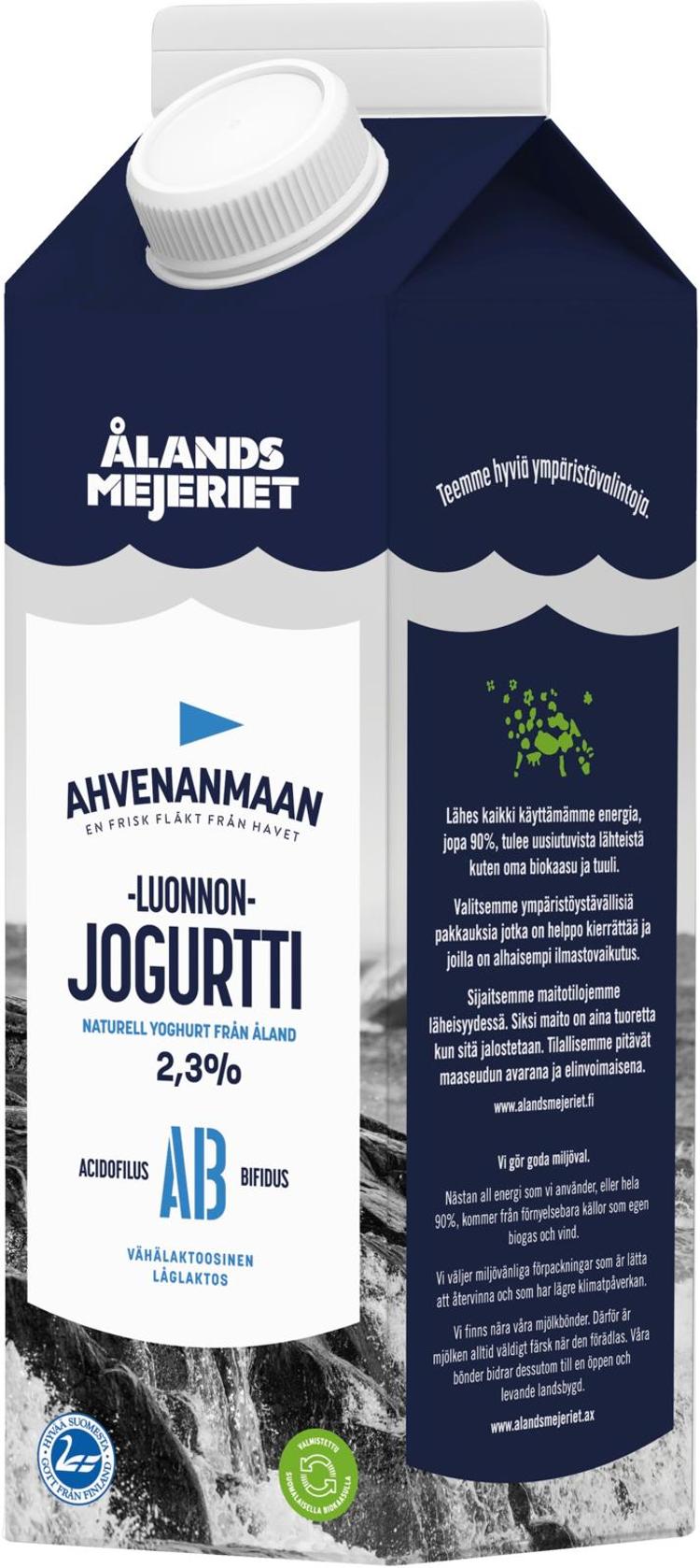 Ahvenanmaan Luonnonjogurtti 2,3% 1kg