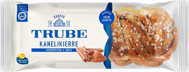 Trube Kanelikierrepitko 350 g kanelitäytteinen pullapitko