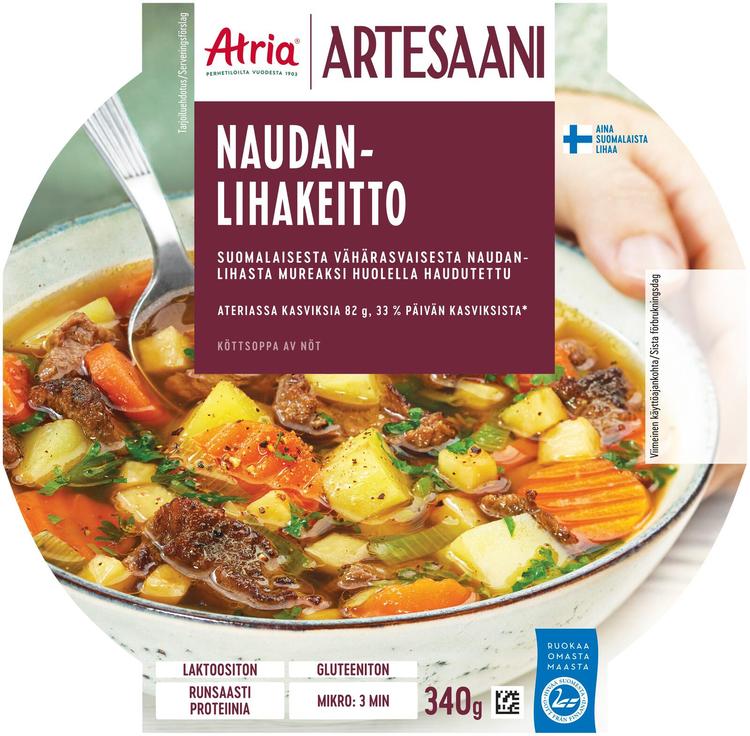 Atria Artesaani Naudanlihakeitto 340g