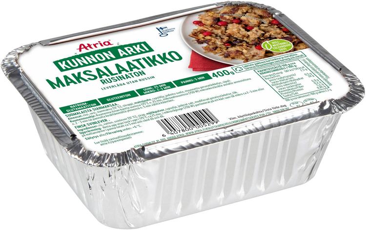 Atria Kunnon Arki Maksalaatikko Rusinaton 400g