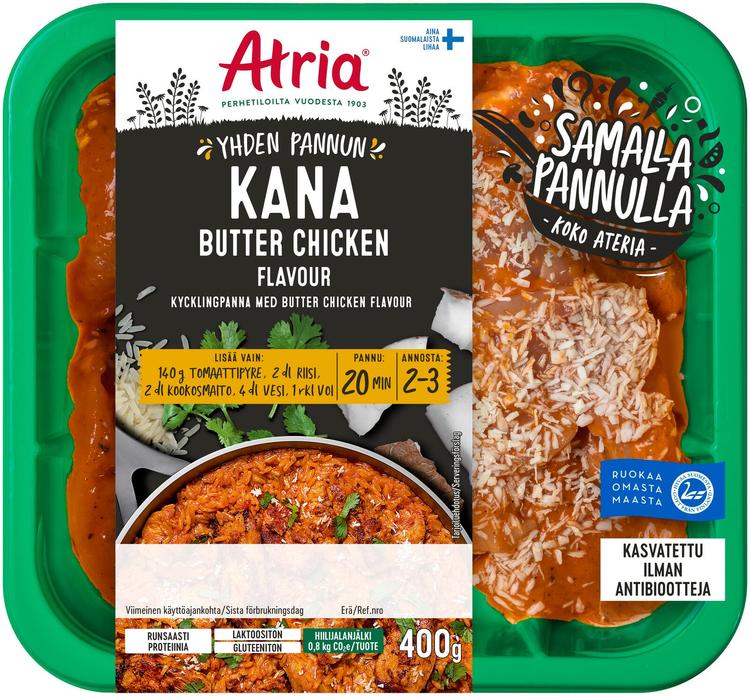 Atria Yhden Pannun Kana Butter Chicken Flavour 400g