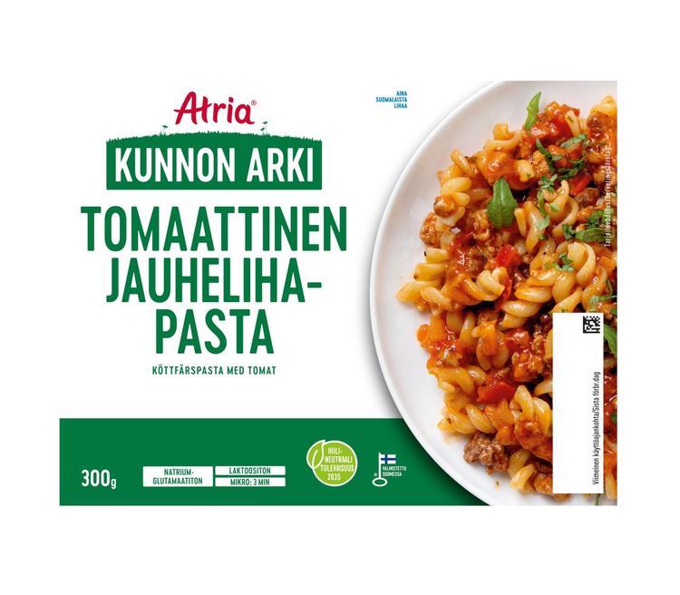 Atria Kunnon Arki Tomaattinen Jauhelihapasta 300g