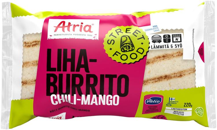 Atria Lihaburrito Chili-Mango 220g