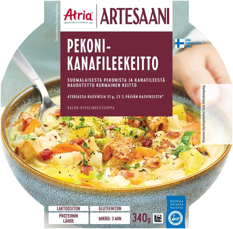 Atria Artesaani Pekoni-Kanafileekeitto 340g