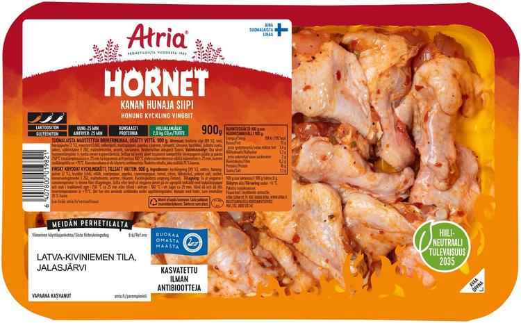 Atria Kanan Hornet Hunaja Siipi 900g