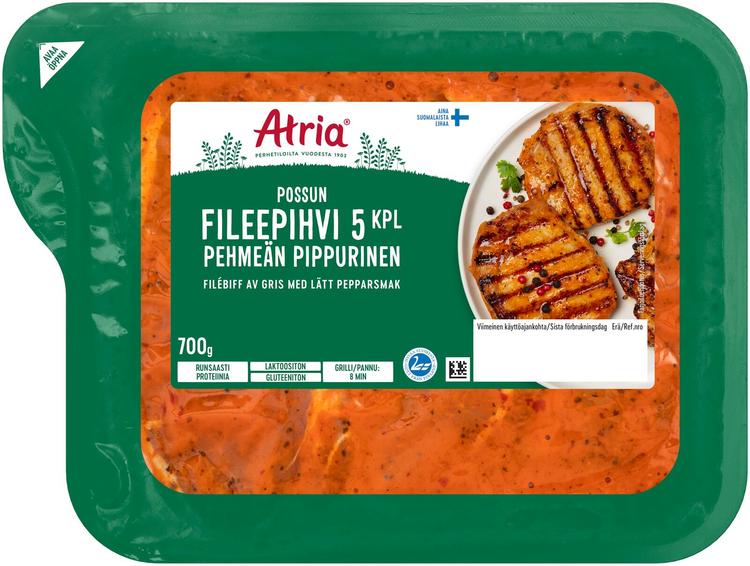 Atria Possun Fileepihvi Pehmeän Pippurinen 700g