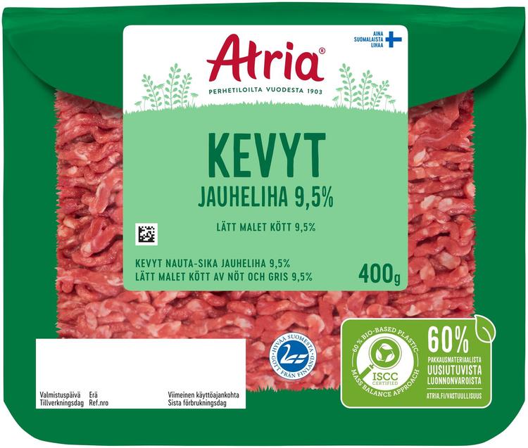 Atria Kevyt Jauheliha 9,5% 400g