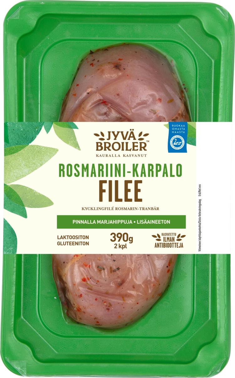 Jyväbroiler Broilerin Filee Rosmariini-karpalo 390g