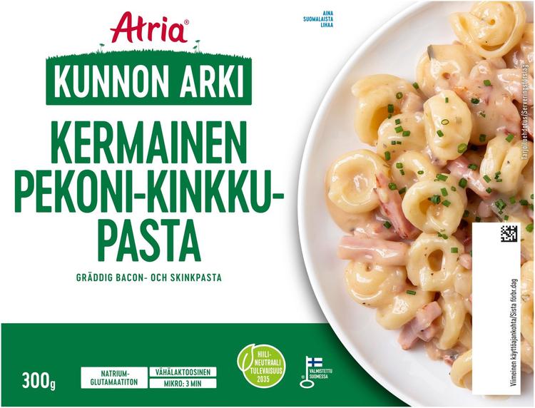 Atria Kunnon Arki Kermainen Pekoni-Kinkkupasta 300g