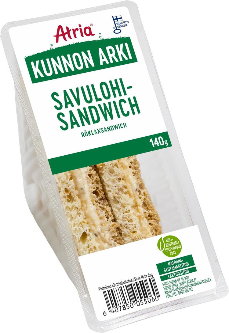 Atria Kunnon Arki Savulohisandwich 140g