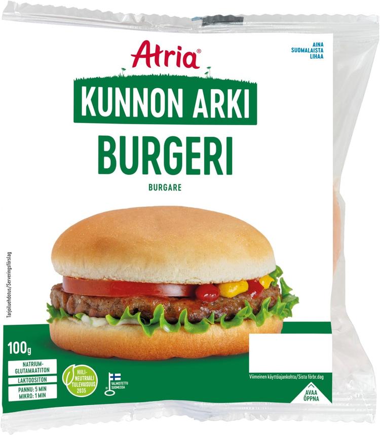 Atria Kunnon Arki Burgeri 100g