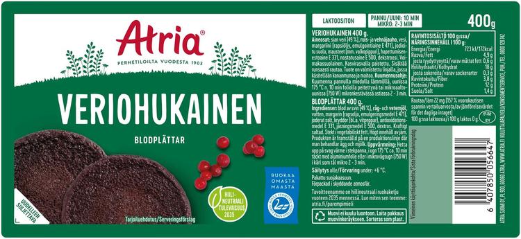 Atria Veriohukainen 400g