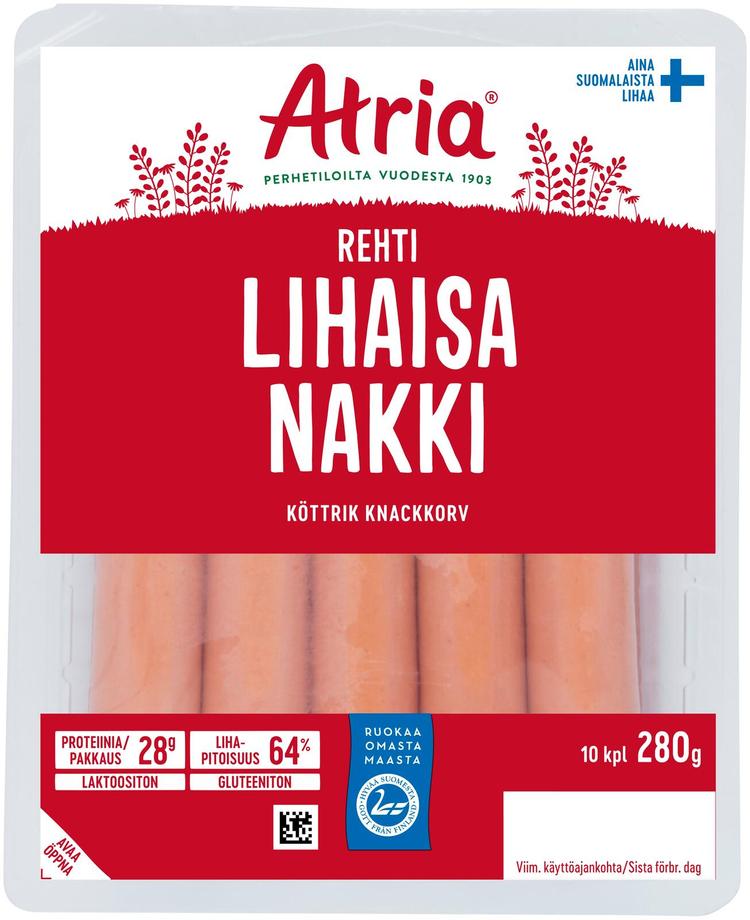 Atria Rehti Lihaisa Nakki 280g