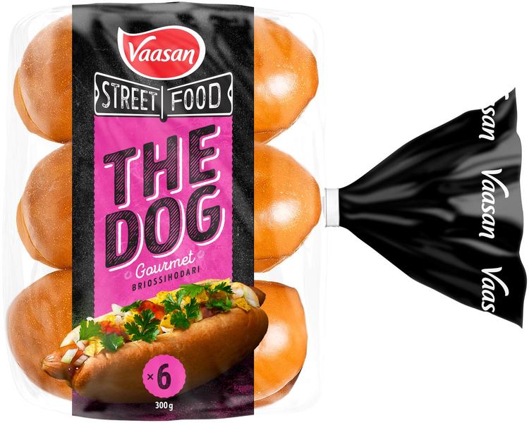 Vaasan Street Food The Dog Hot Dog sämpylä 300g 6x50g