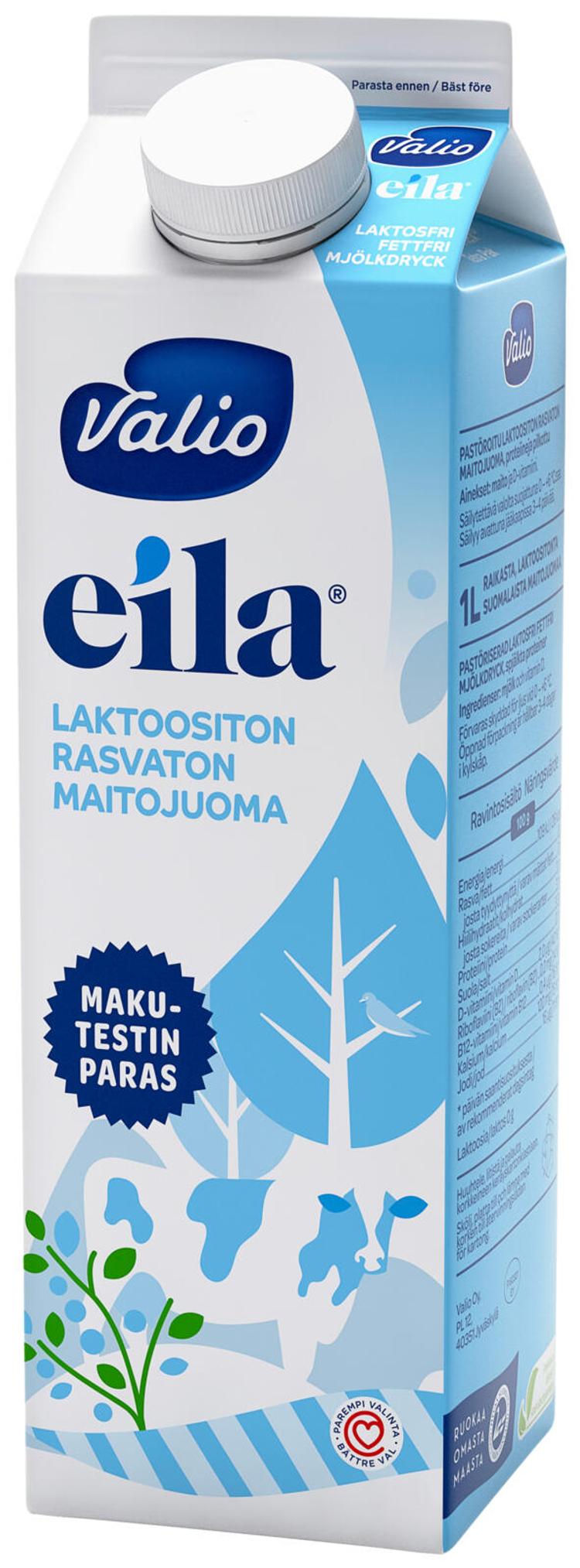 Valio Eila® rasvaton maitojuoma 1 l laktoositon