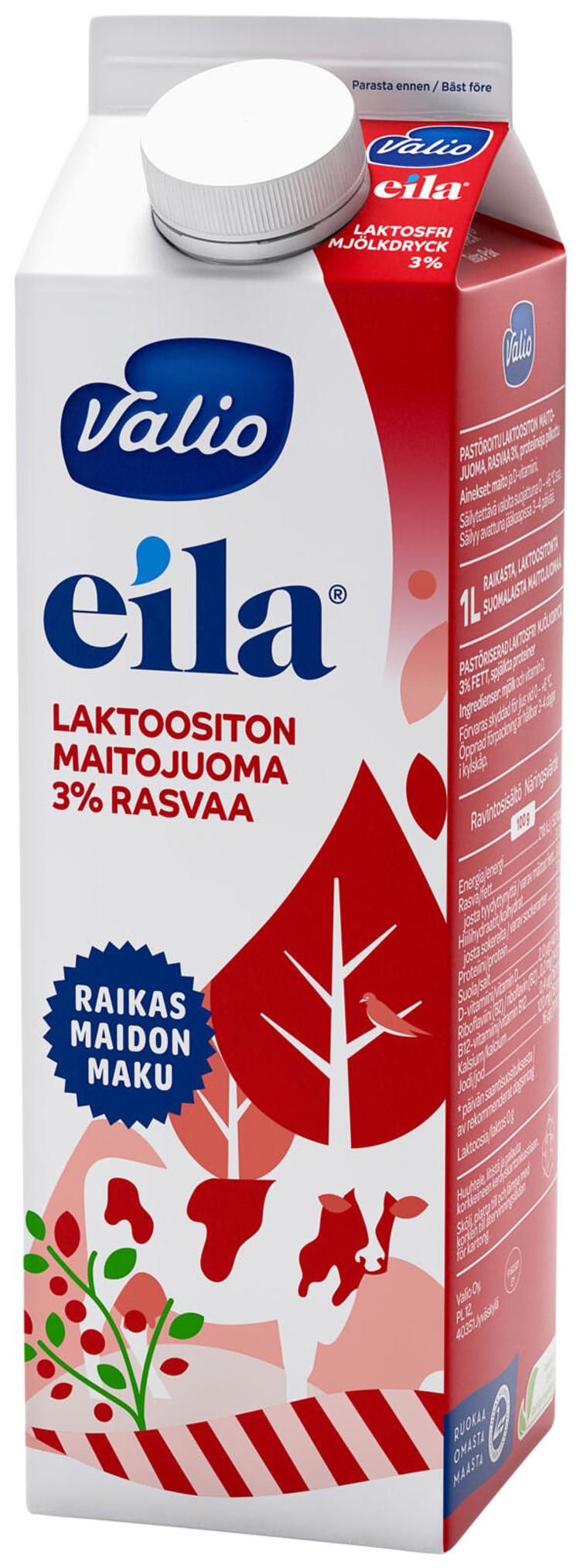 Valio Eila® 3 % maitojuoma 1 l laktoositon