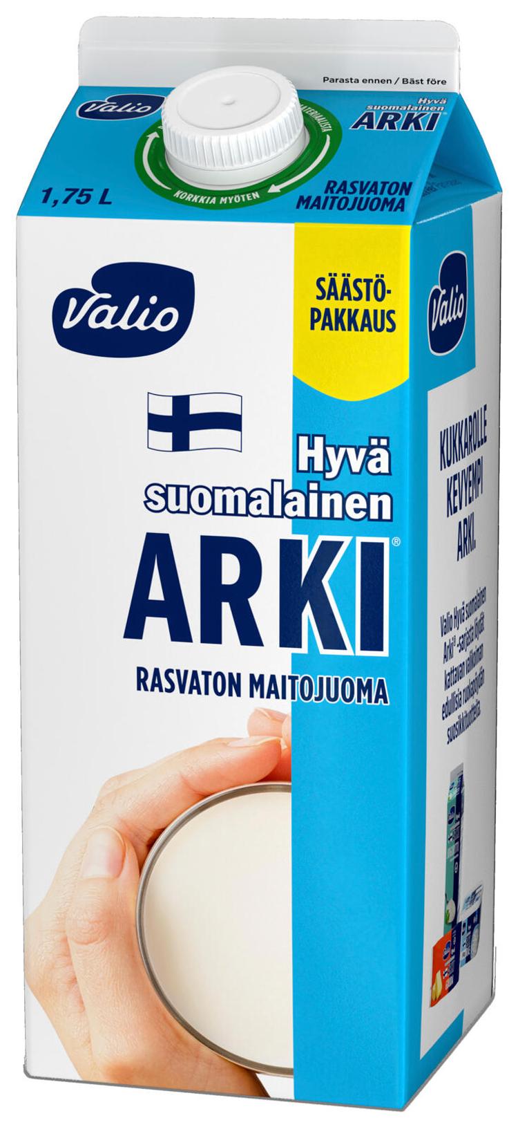 Valio Hyvä suomalainen Arki® rasvaton maitojuoma 1,75 l