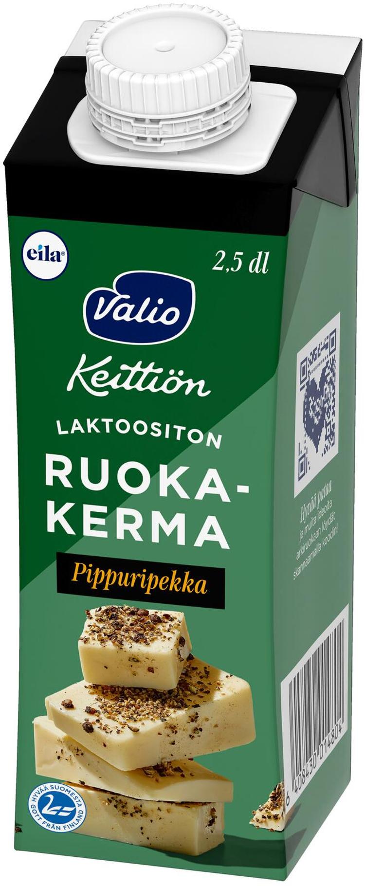 Valio Keittiön ruokakerma 2,5 dl Pippuripekka pippurijuusto UHT laktoositon