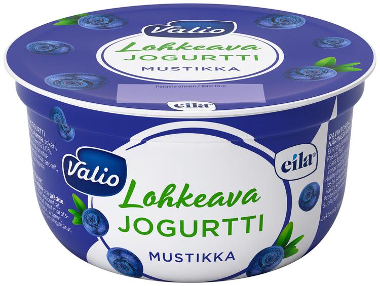 Valio lohkeava jogurtti 150 g mustikka laktoositon