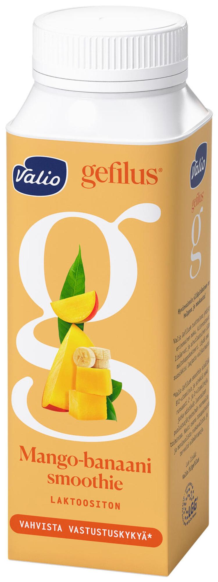 Valio Gefilus® Smoothie jogurttijuoma 2,5 dl mango-banaani laktoositon