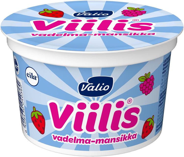 Valio Viilis® 200 g vadelma-mansikka laktoositon