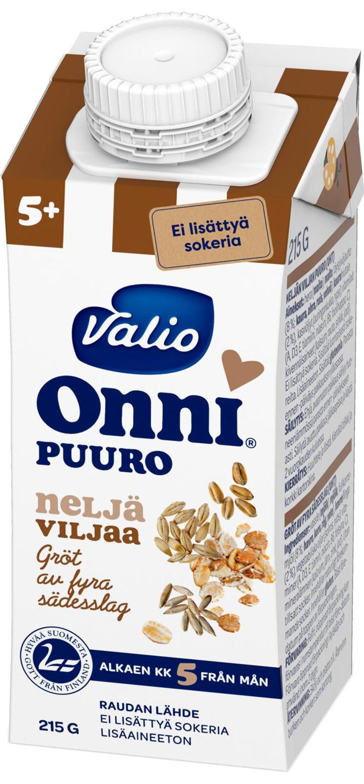 Valio Onni® neljän viljan puuro 215 g UHT (alk 5 kk)