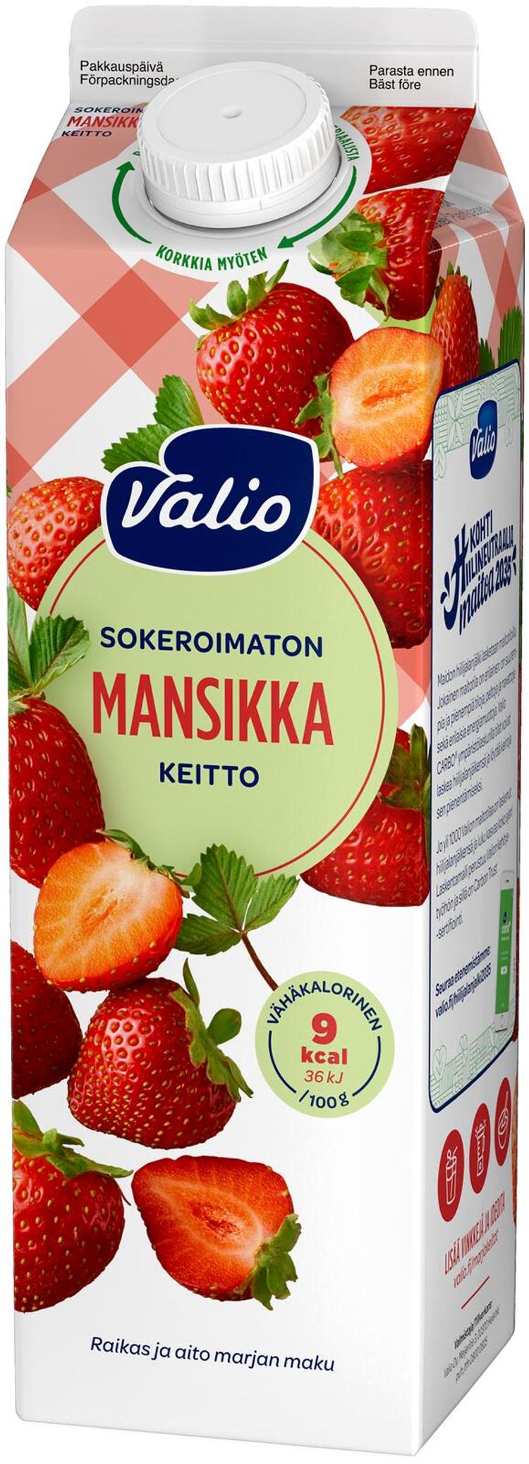 Valio mansikkakeitto 1 kg sokeroimaton