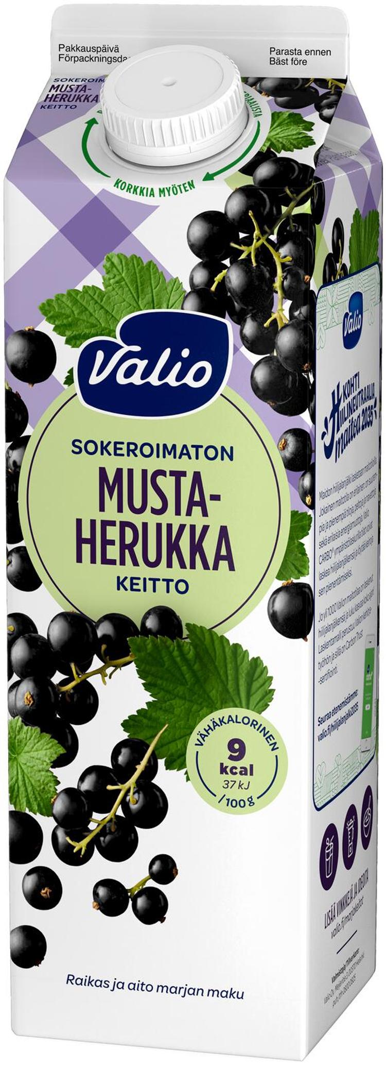 Valio mustaherukkakeitto 1 kg sokeroimaton