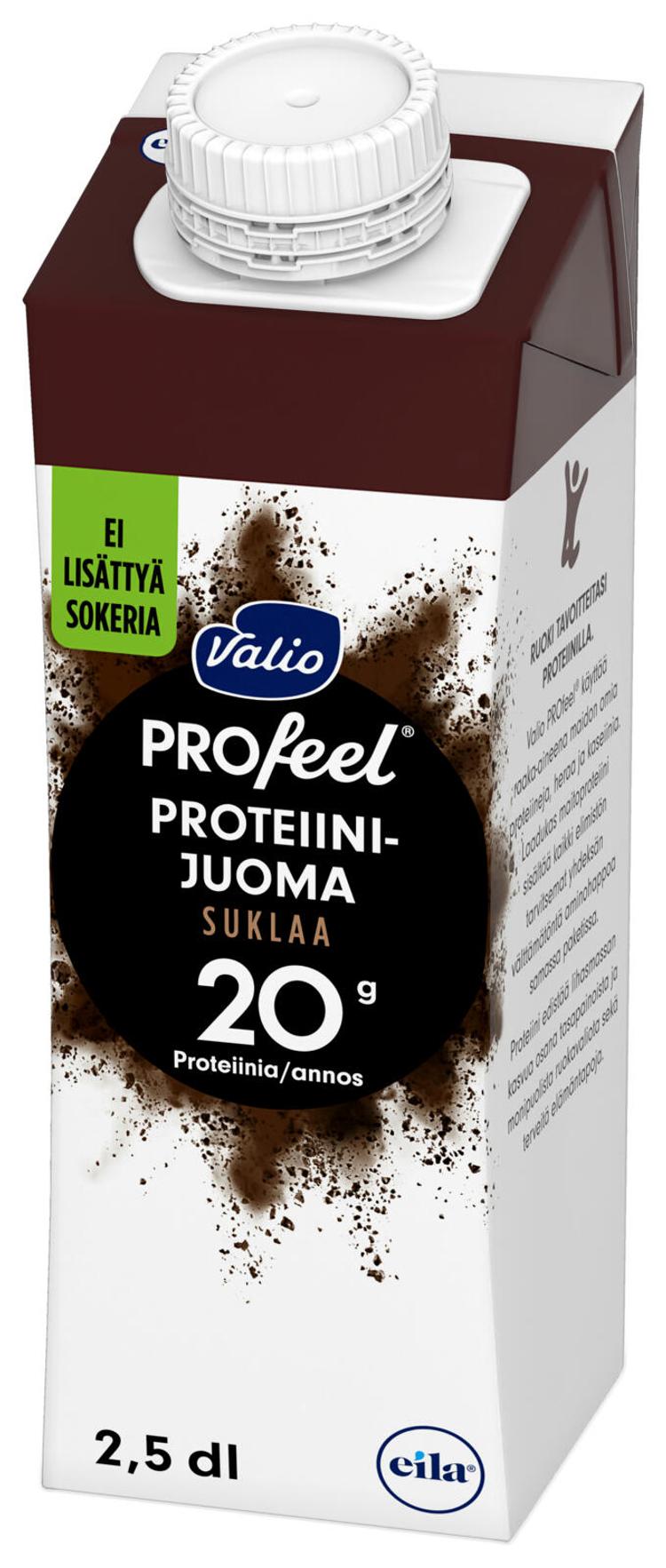 Valio PROfeel® sokeroimaton proteiinijuoma suklaa 2,5 dl UHT laktoositon