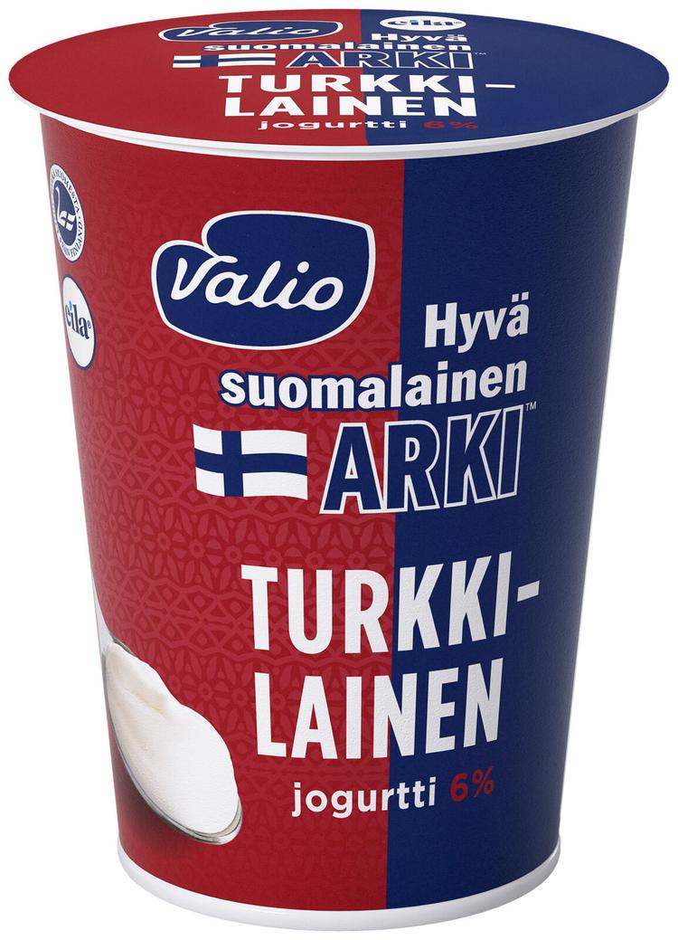 Valio Hyvä suomalainen Arki® turkkilainen jogurtti 6 % 400 g laktoositon