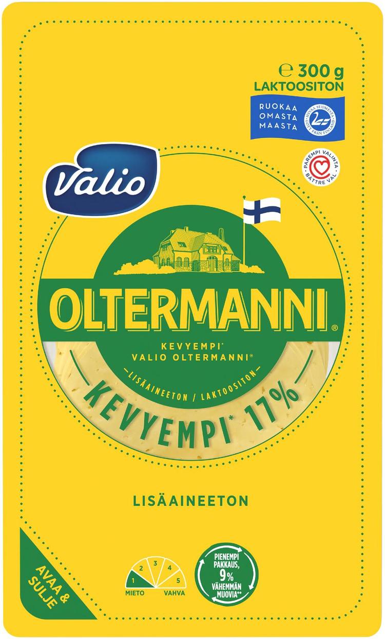 Valio Oltermanni® 17 % e300 g viipale