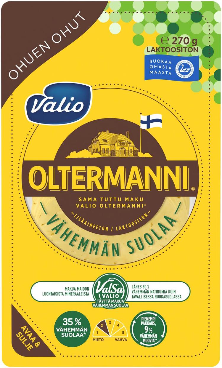 Valio Oltermanni® ohuen ohut e270 g viipale ValSa®