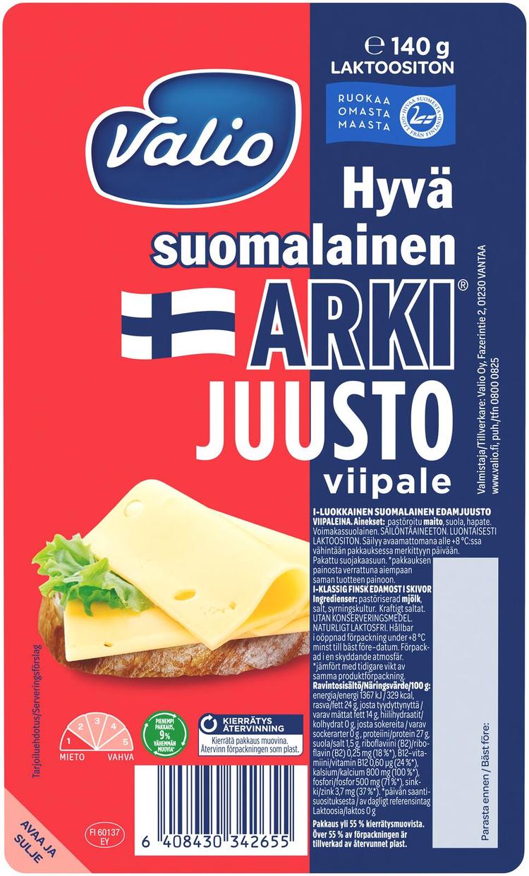 Valio Hyvä suomalainen Arki® juustoviipale e140 g