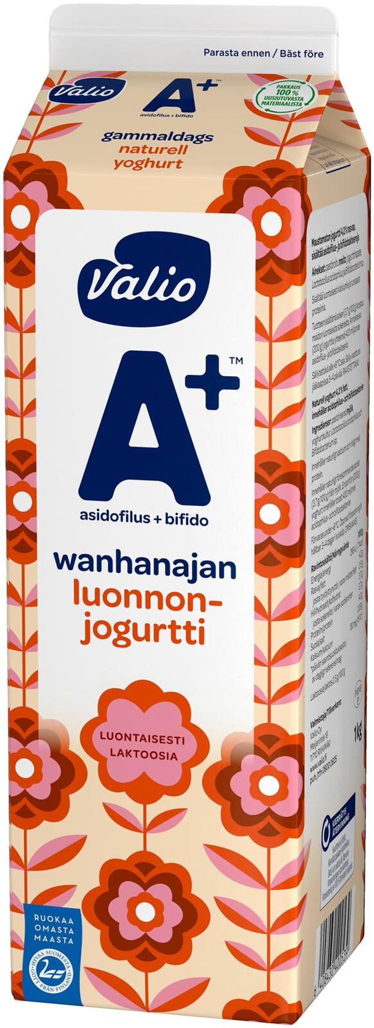 Valio A+™ wanhanajan luonnonjogurtti 1 kg