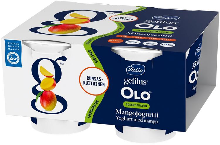 Valio Gefilus® OLO™ jogurtti 4x125 g mango sokeroimaton laktoositon