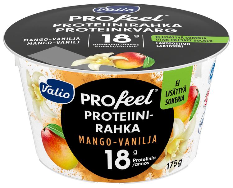 Valio PROfeel® proteiinirahka sokeroimaton 175 g mango-vanilja laktoositon