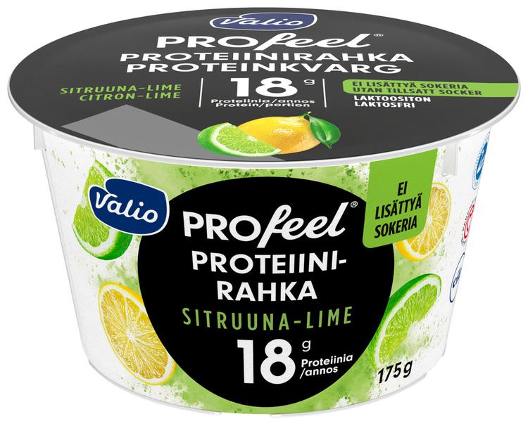 Valio PROfeel® proteiinirahka sokeroimaton 175 g sitruuna-lime laktoositon