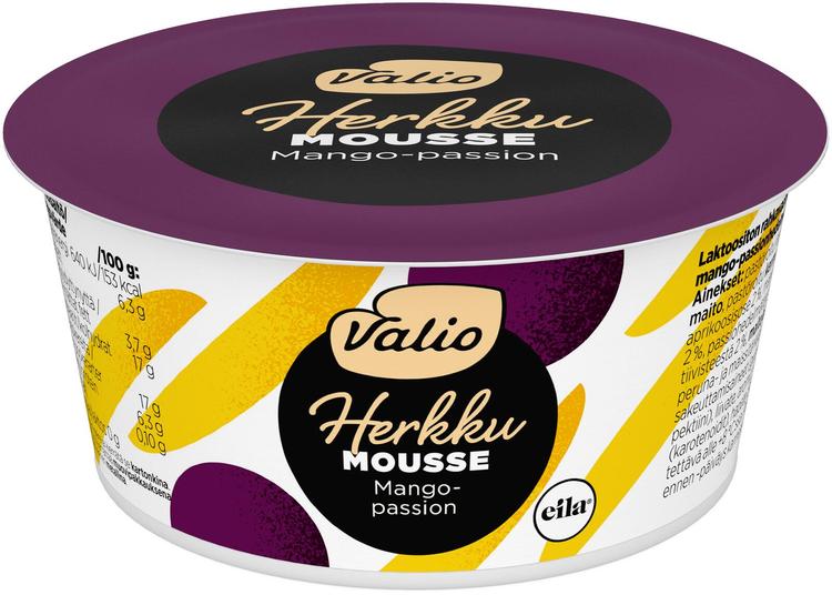 Valio Herkku mousse 100 g mango-passion laktoositon