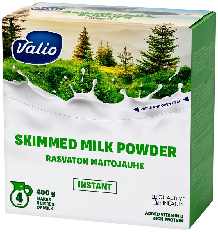 Valio rasvaton maitojauhe instant 400 g