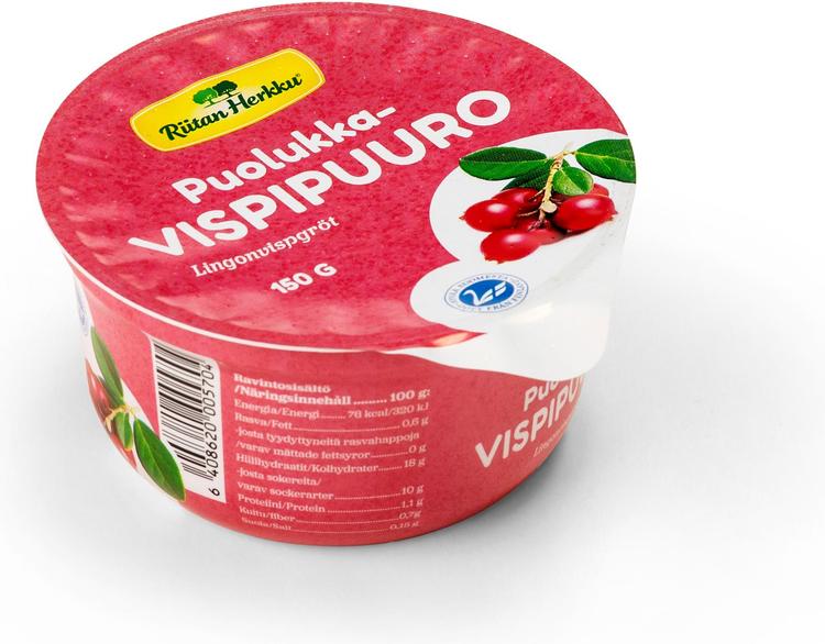 Riitan Herkku Puolukkavispipuuro 150g