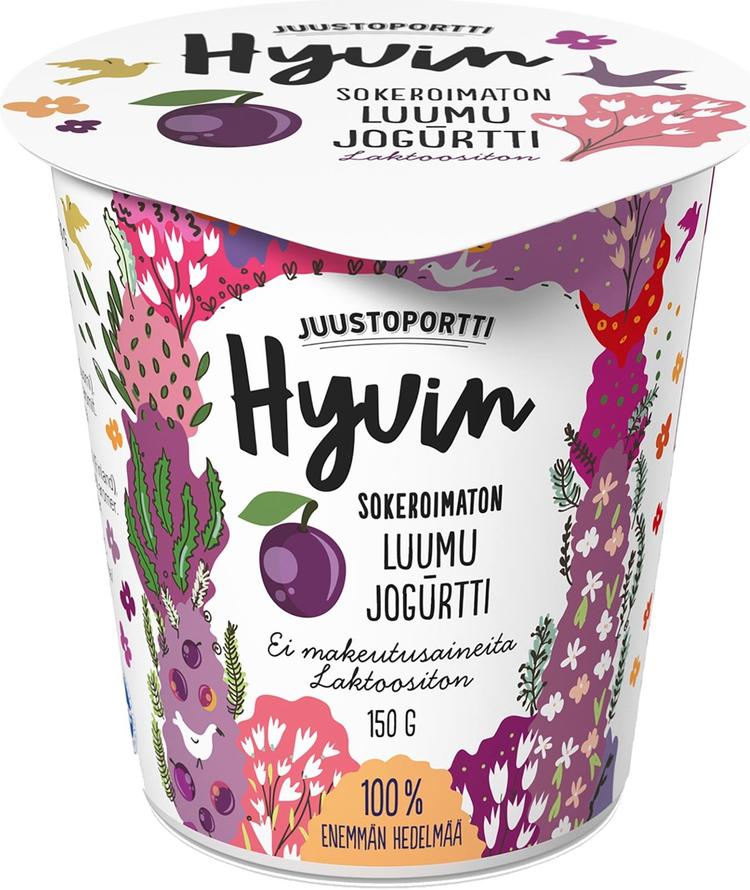 Juustoportti Hyvin jogurtti 150 g luumu laktoositon