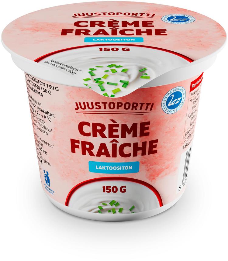 Juustoportti Crème Fraîche 150 g laktoositon