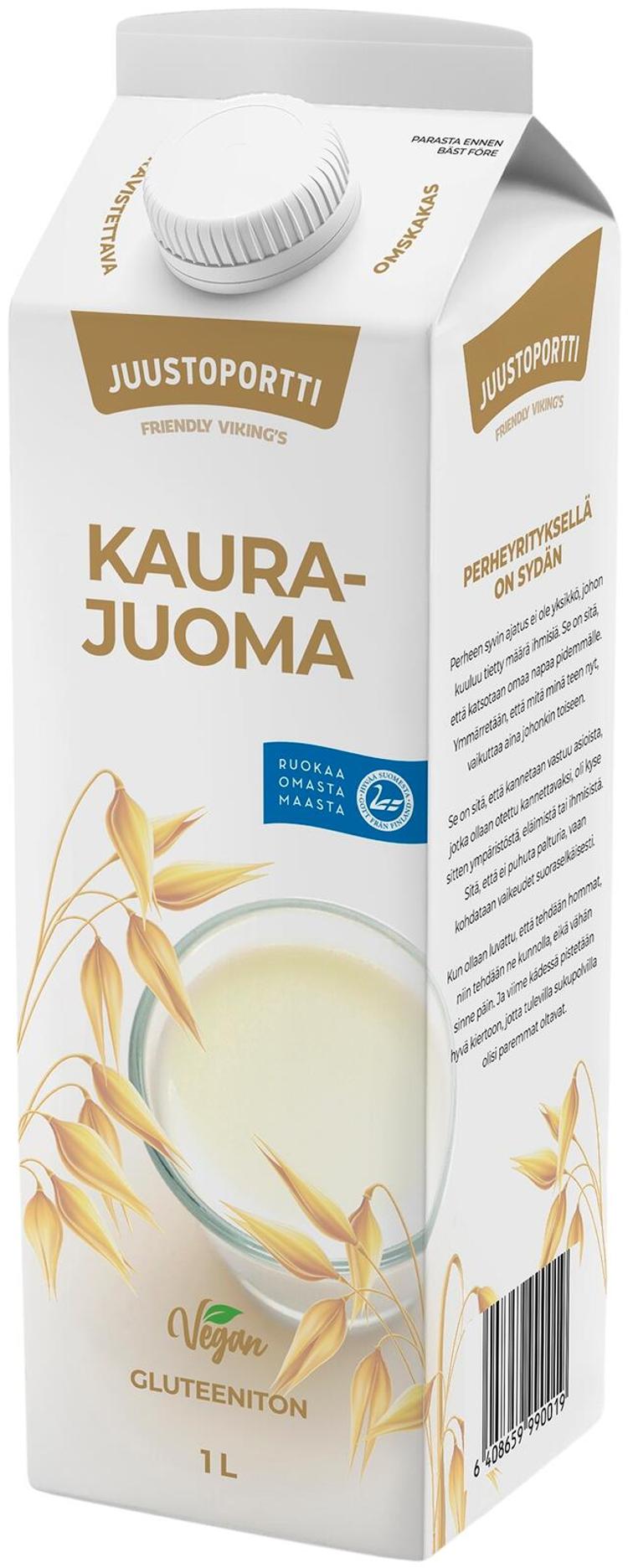 Juustoportti Kaurajuoma 1 l gluteeniton