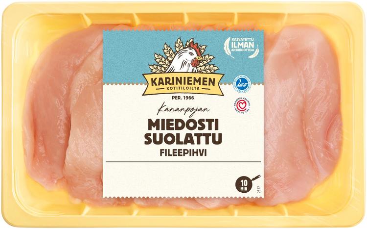 Kariniemen Kananpojan fileepihvi miedosti suolattu 1 kg