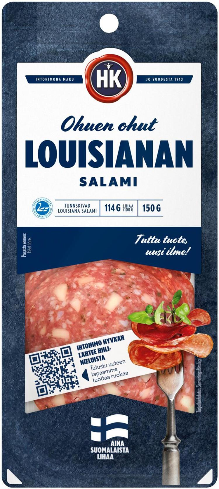 HK Ohuen ohut Louisianan salami 150 g