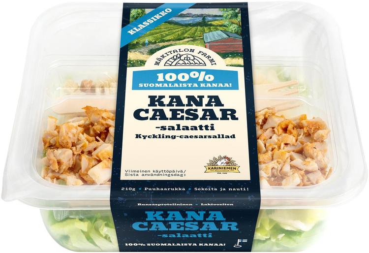 Mäkitalon Farmi Salaattiateria Kana-caesarsalaatti 210g