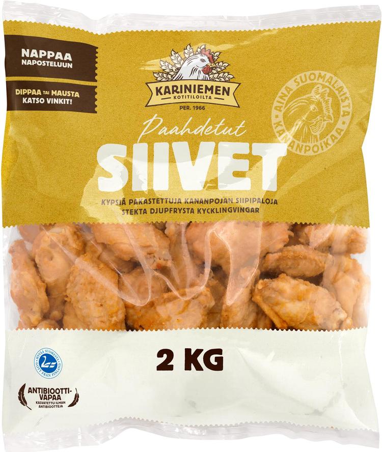 Kariniemen Kananpojan Paahdetut Siivet pakaste 2 kg